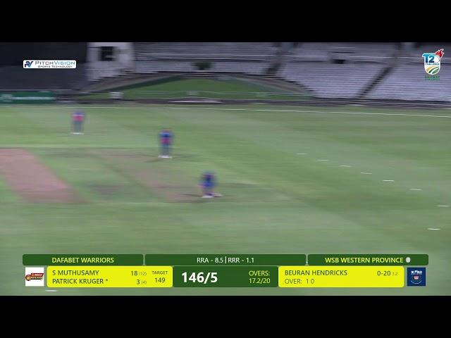 CSA T20 Challenge | WSB Western Province vs Dafabet Warriors