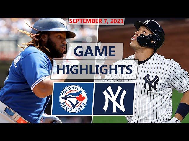 Toronto Blue Jays vs. New York Yankees Highlights | September 7, 2021 (Matz vs. Cole)