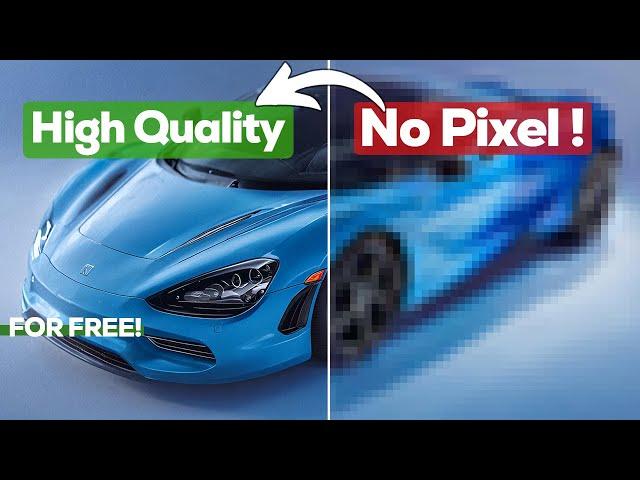 No pixel to high quality image for free! - install best upscale model ever in ComfyUi