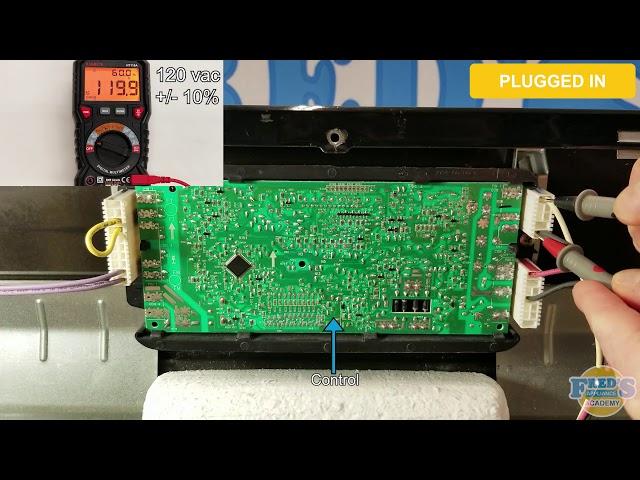 Testing for 120 Volts at the control board on a range or oven