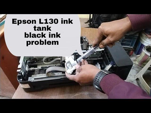 Epson printer L130 black ink error problem | How to solve black ink error Epson ink tank L130