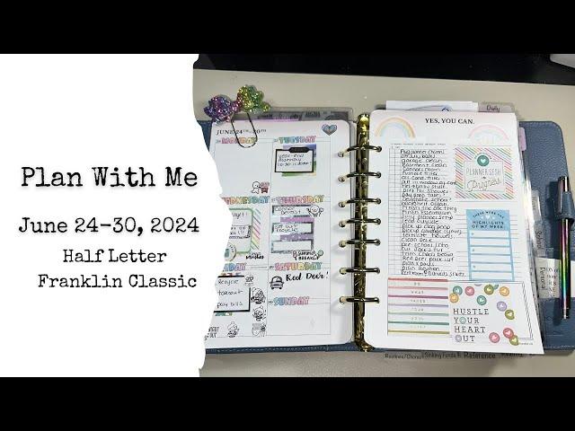 Plan With Me || June 24 - 30, 2024 || Last week of June in my NEW Vintage Aurora!