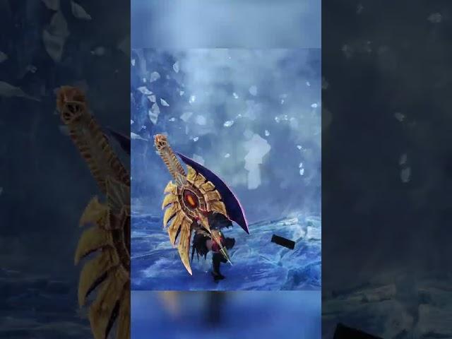 Barioth really thought he could hide behind a storm #monsterhunter #iceborne #chargeblade #shorts