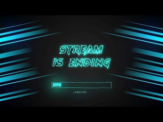 FREE Animated Live Twitch Stream Screens Design Package  Stream ending Soon Template