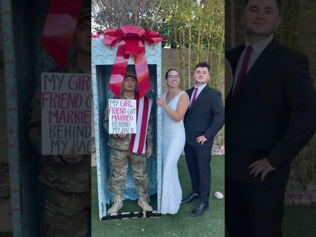 Girlfriend got married while her military boyfriend was away! #Shorts