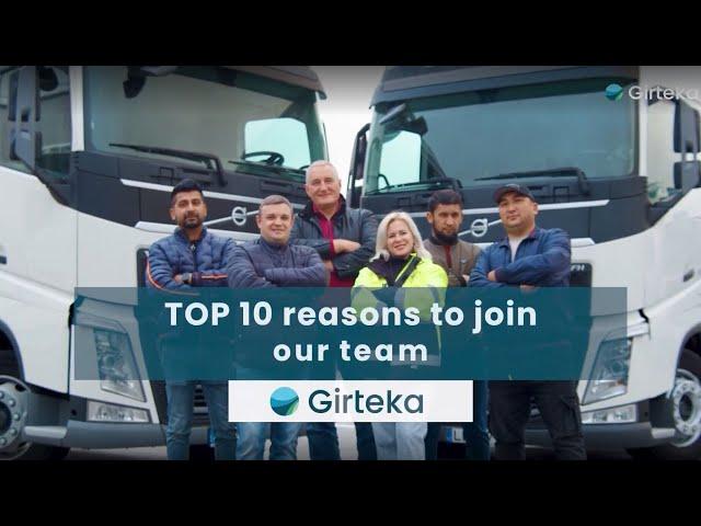 Girteka - TOP 10 reasons to join our team as professional truck driver