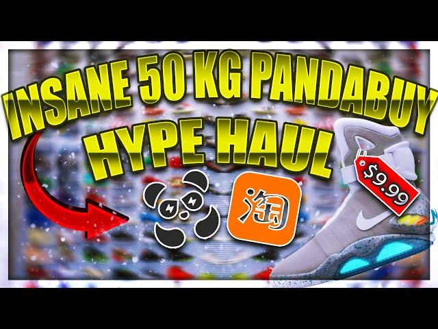 INSANE *50KG* PANDABUY HYPE HAUL (JORDAN 4, NINJAHYPE CLOTHING, & MORE!)