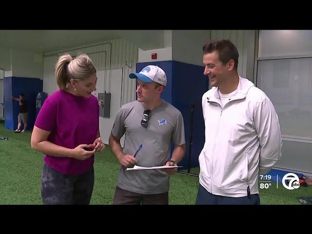 Brad Galli, Jeanna Trotman battle fellow reporters in Lions media skills challenge