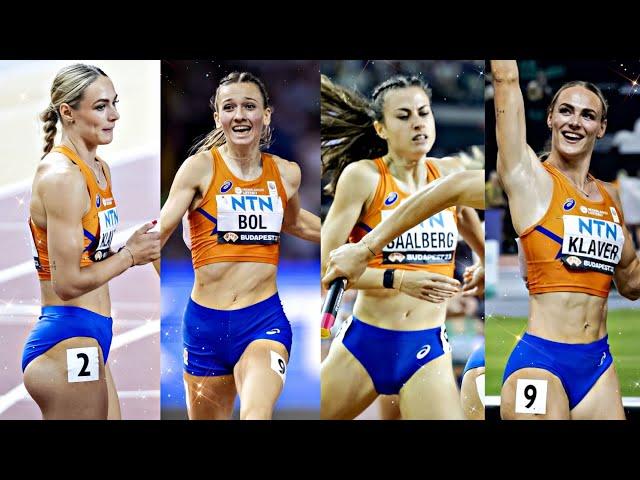 Women's 4x400m - Femke Bol leads Dutch relay to gold - World Athletics Championships in Budapest