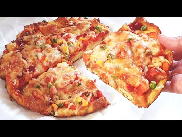 RESEP PIZZA PAN HANYA DENGAN ROTI TAWAR