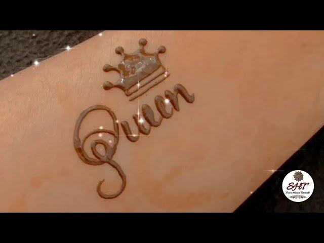 how to draw queen tattoos || queen tattoo || Soni's henna tutorials