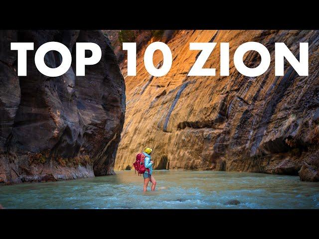 TOP 10 HIKES IN ZION NATIONAL PARK, UTAH