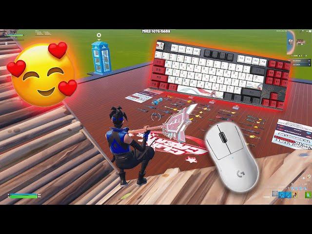  1v1 CLIX Build fight / ASMR  gameplay (Fortnite KBM ASMR)