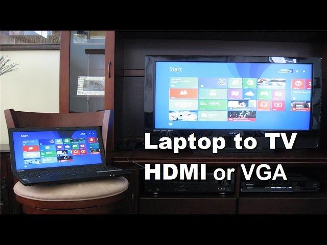 How to connect Laptop to TV using HDMI Cable or VGA Cable! - Fast & Easy