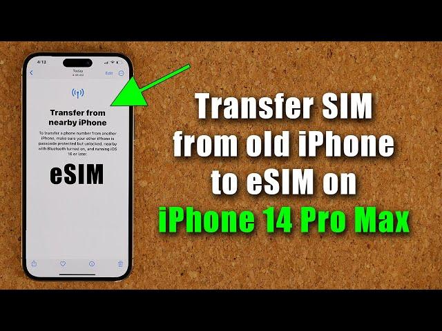 How To Transfer SIM Card from old iPhone to eSIM on iPhone 14 Pro Max - Magic!