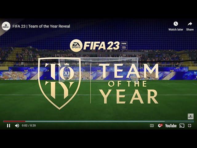 FIFA 23 Team Of The Year TOTY Video - Aaryan Mehrotra