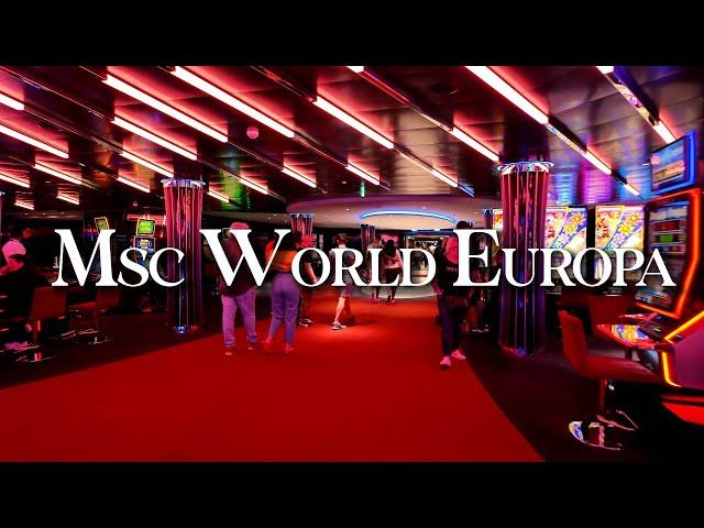 MSC World Europa cruise to check out with me in 2024! 4K