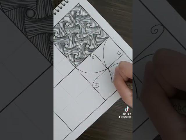 Doodle pattern #3 | Doodle, Zentangle art | Speed-up art | Drawing tutorials