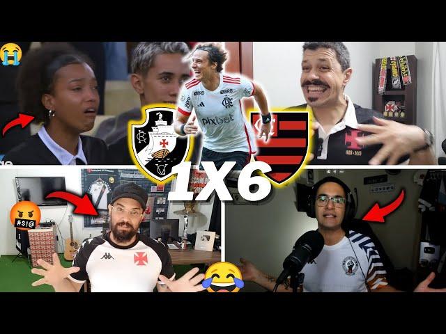 REAÇÕES VASCAINAS REVOLTADOS ''FOI UM MASSACRE- VASCO 1X6 FLAMENGO '' INACREDITÁVEL'' VAMOS RIR KKK