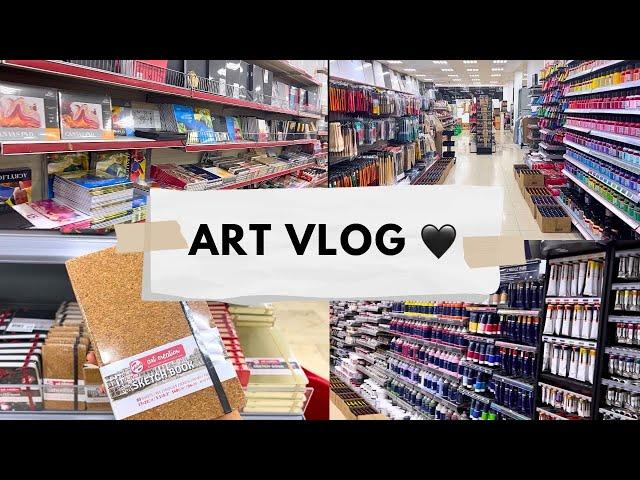 فلوق جولة عن ادوات الرسم في مكتبة الشرق و دايسو | Art Vlog