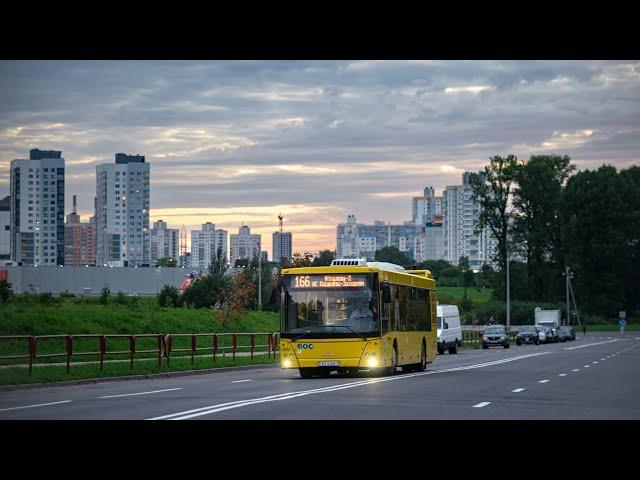 Поездка в автобусе МАЗ-203.016,г/№ АТ 4148-7,марш.166