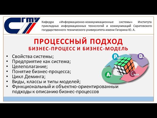 Процессный подход, бизнес-процесс и бизнес-модель   