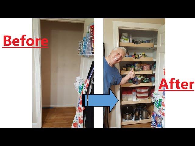 Large pull out shelves to the pantry - Part 1