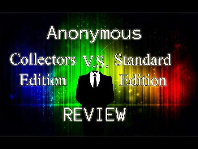 Anonymous/V for Vendetta/Guy Fawkes Mask Review - Collectors Edition vs Standard Edition