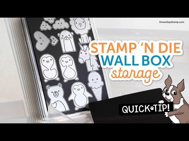 Cardmaking & Papercrafting How To: Stamp 'n Die Wall Box Storage from Best Craft Organizer