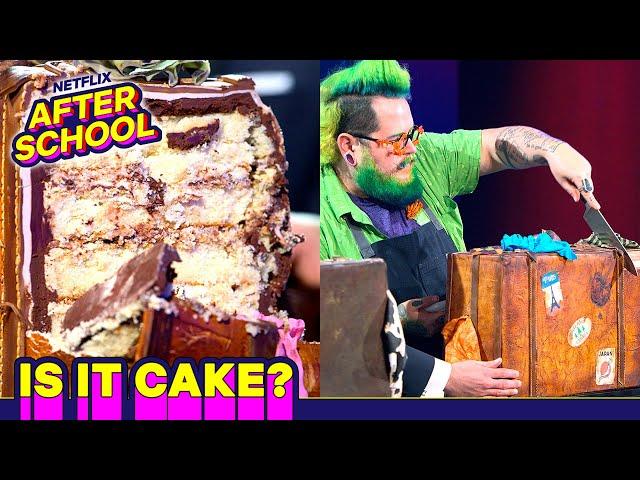 REAL Suitcase or REALLY Cake?  Is It Cake? | Netflix After School