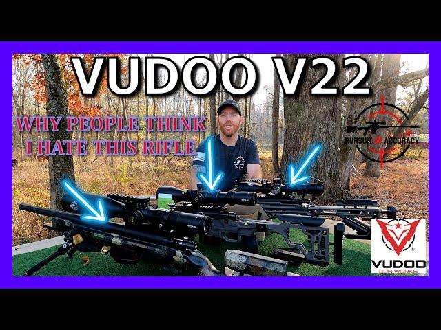 22LR VUDOO V22 PRECISION RIMFIRE; LOVE IT OR HATE IT,  AND WHAT I ACTUALLY THINK ABOUT IT