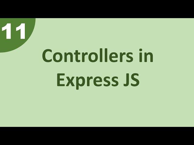 Mern : How to create a controller in Express JS