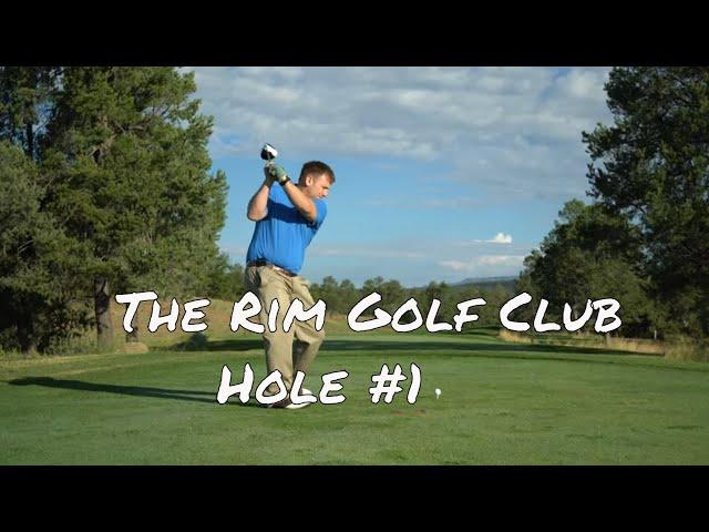 The Rim Golf Course Hole #1 - The Rim - DRONE TOUR W/TIPS Payson, AZ