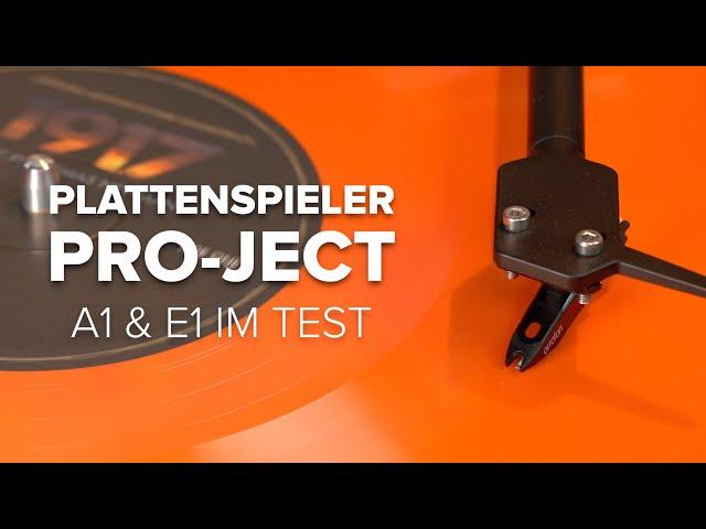 Pro-Ject E1 & A1 im Test:  Minimalistisch gute Plattenspieler | Plattenteller & Tonarme im Check