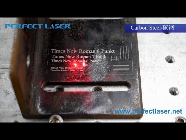 Perfect Laser-Fiber Laser Marking Machine PEDB-400B  Marking on Various Materials Working Video