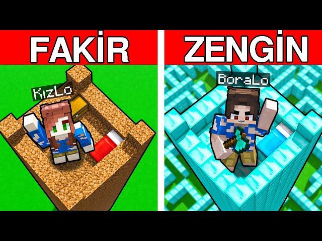 NOOB VS PRO İKİZİMLE YAPI KAPIŞMASI - Minecraft