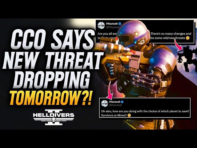 Helldivers 2 CCO Announce NEW Threat Coming Tomorrow With The Patch And Warbond!?