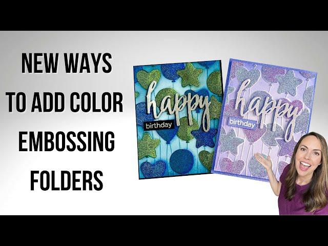 NEW Ways to Add Color to Embossing Folders! MUST-TRY Techniques!