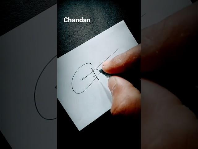 c letter signature style/Chandan signature style#shorts#youtubeshorts#viral#shortvideo#tranding