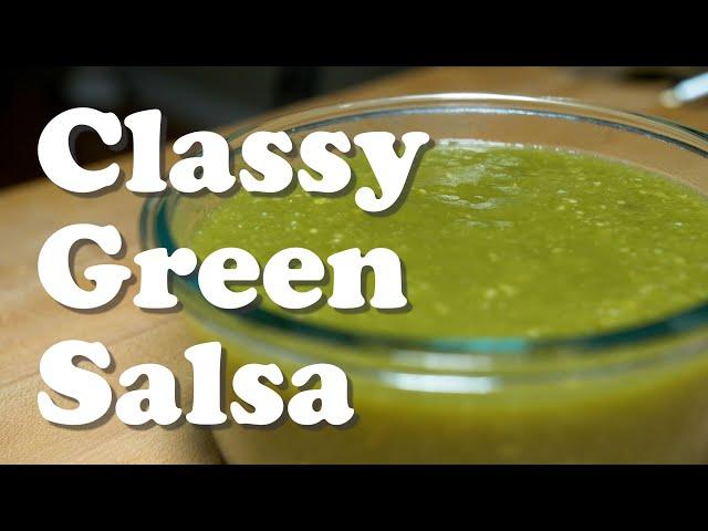 Classy Green Salsa | Basic Home Cooking