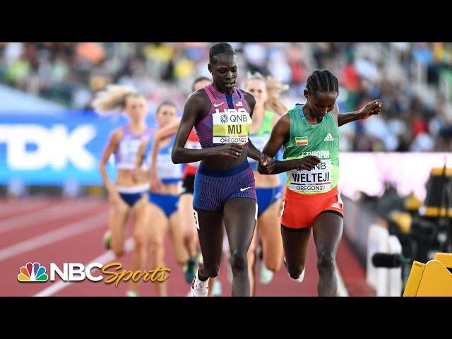 Athing Mu hangs on for 800m semi win, advances to first Worlds final | NBC Sports