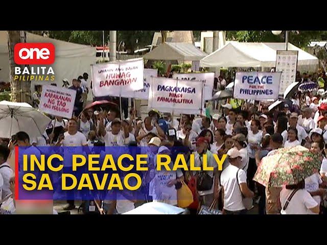 INC peace rally, maagang nagsimula sa Davao City | One Balita Pilipinas