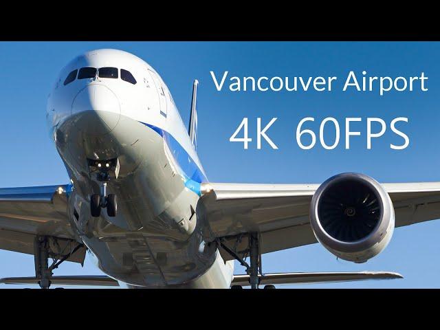 Vancouver Airport 2024 | 4K 60FPS Plane Spotting | From Midday to Sunset