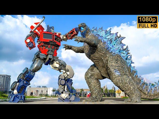 Transformers: The Last Knight | Optimus Prime vs Godzilla Final Fight | Paramount Pictures [HD]