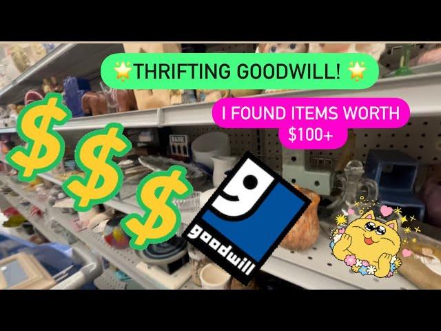 I Found 2 Items Worth $100+ | Thrift With Me At Goodwill! Thrifting for Resale! ++HAUL