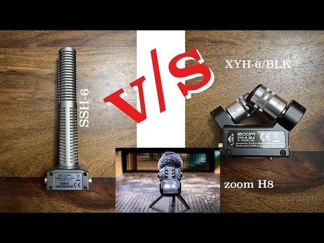 Ultimate Comparison of the Zoom SSH6 Shotgun with Zoom XYH6/BLK mics on the Zoom H8Handy Recorder