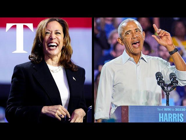 LIVE: Barack Obama and Kamala Harris campaign in Georgia