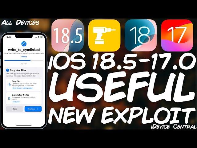 Apple MESSED UP! iOS 18.5 - 17.0 JAILBREAK News: New Exploit RELEASED That Can WRITE to Containers