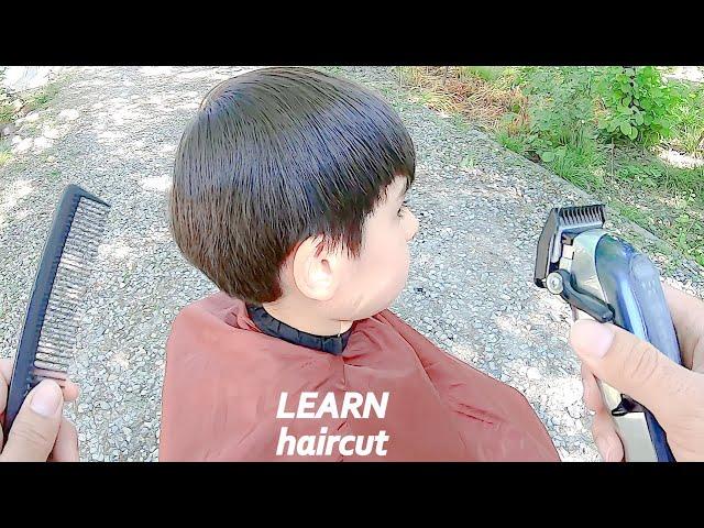 how is a boy's haircut done? learn!! hair cutting transformation #stylistelnar (Hd video)