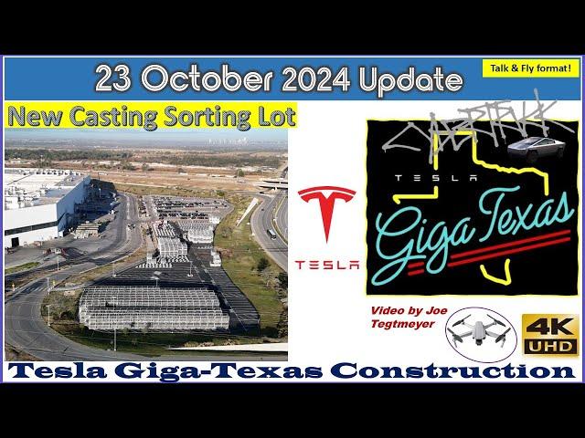 Cooling Fans Work, Unpacking Huge equipment & Glass Install! 23 Oct 2024 Giga Texas Update (07:35AM)